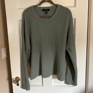 Forever 21 size L green sweater very good condition